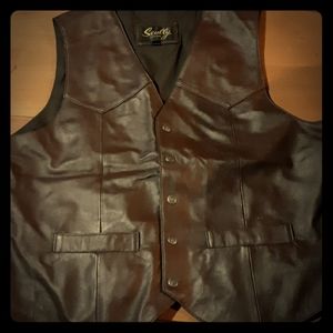 Vintage Leather Scully Vest